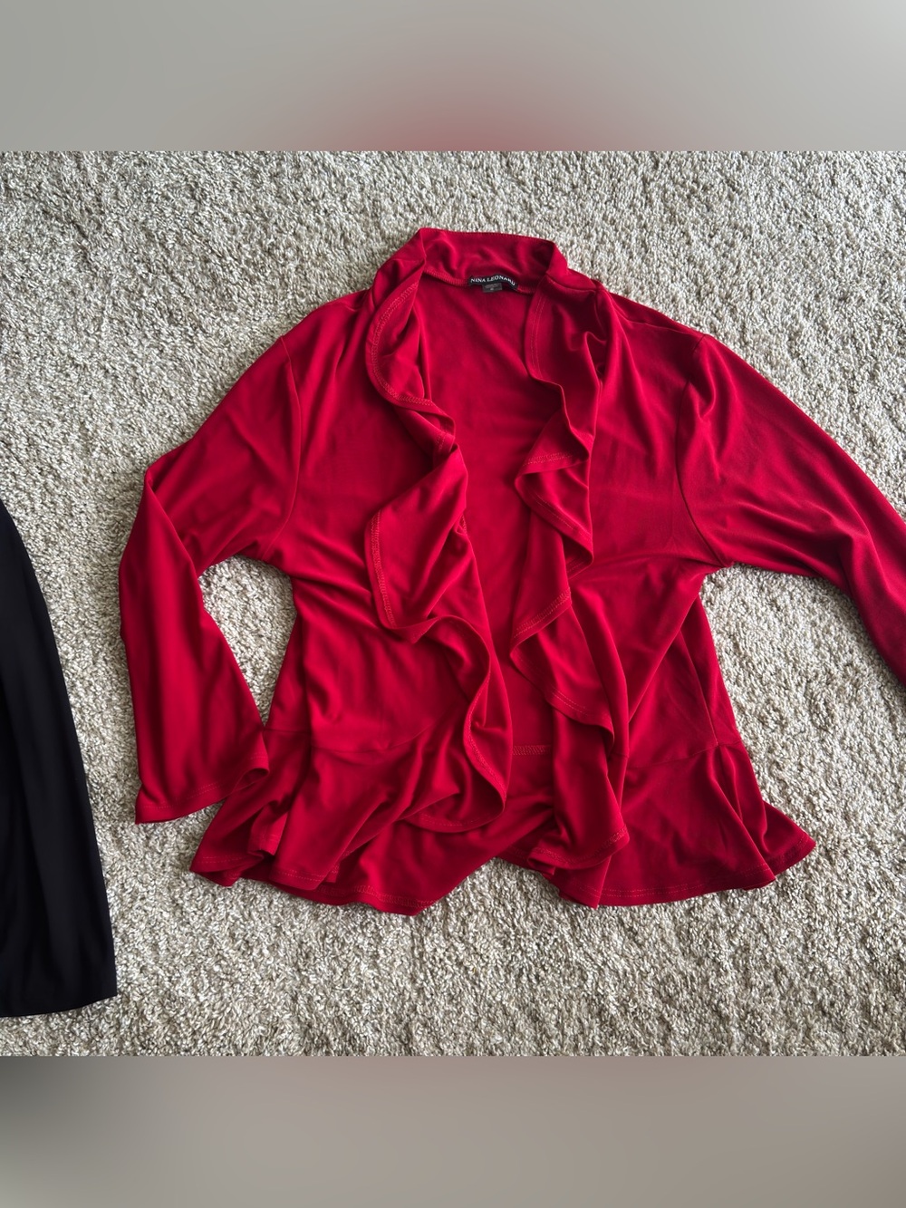 Nina Leonard Ruffle Front Cropped Cardigans Bundle - Picture 7 of 12